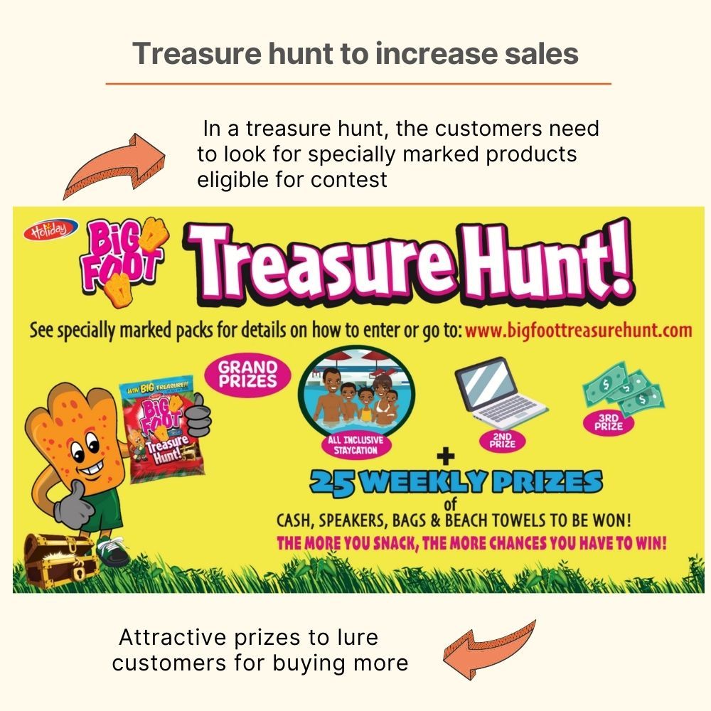 treasure hunt to increase sales