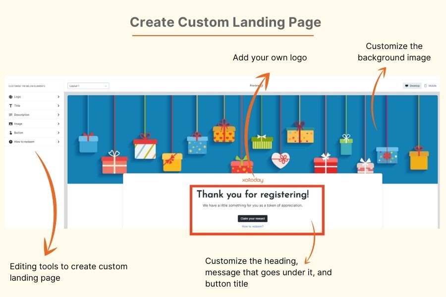 Create Custom Landing Page