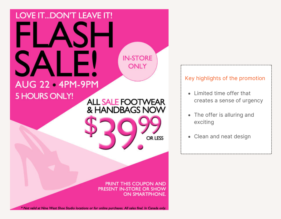 Run a flash sale promotion