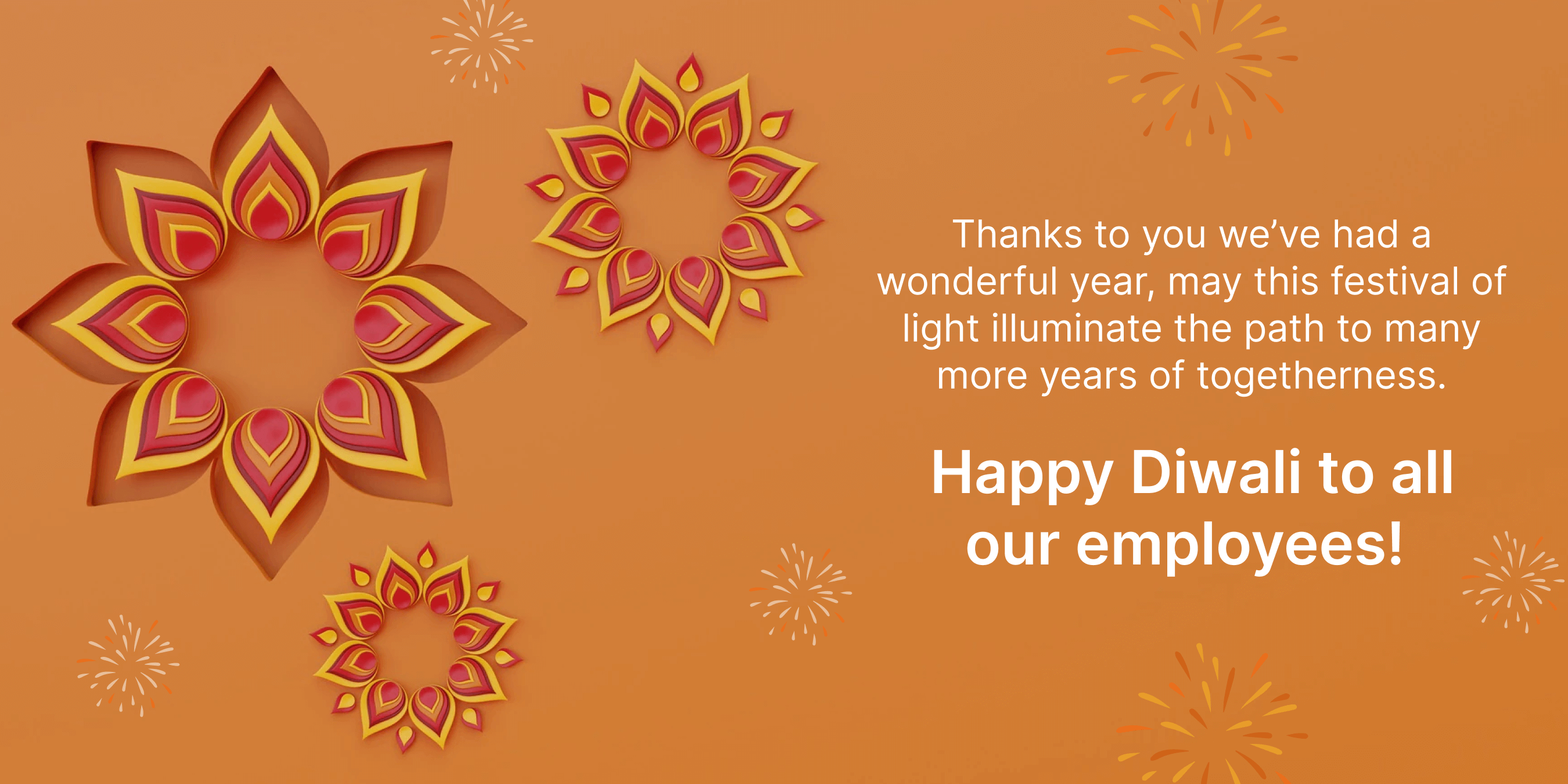 Unique Diwali Wishes for Employees