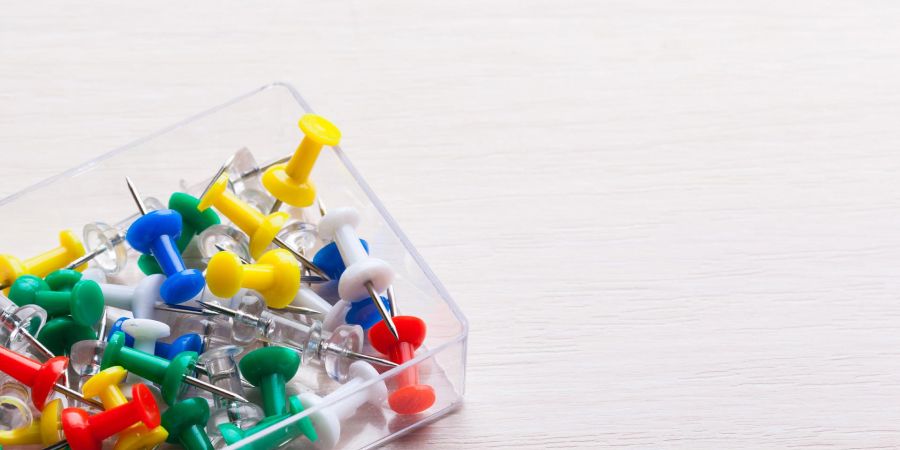 assorted push pins as a Thanksgiving Gift For Teachers