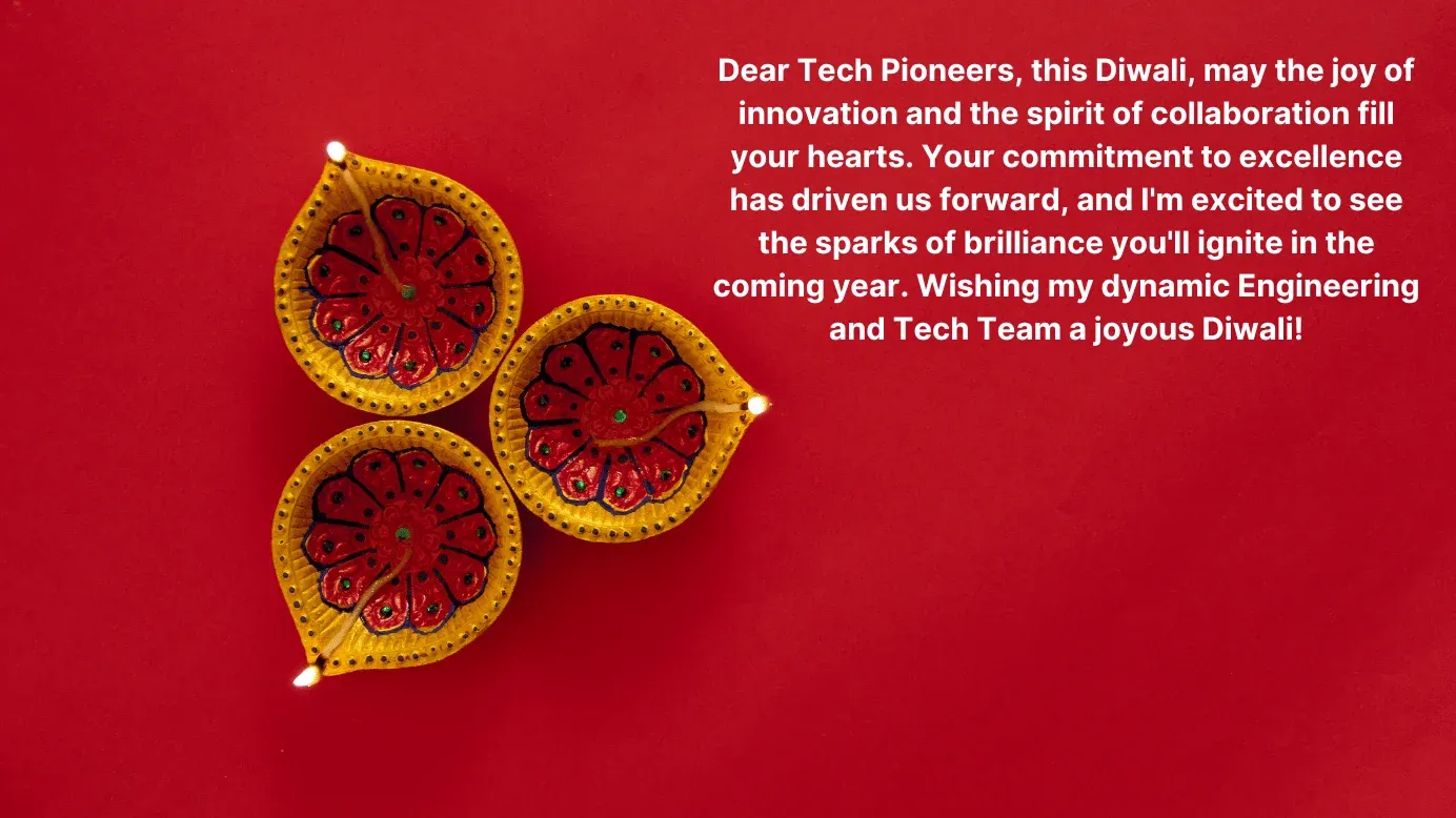 Diwali message for engineering and tech team 3