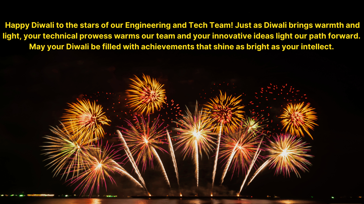 Diwali message for engineering and tech team 4