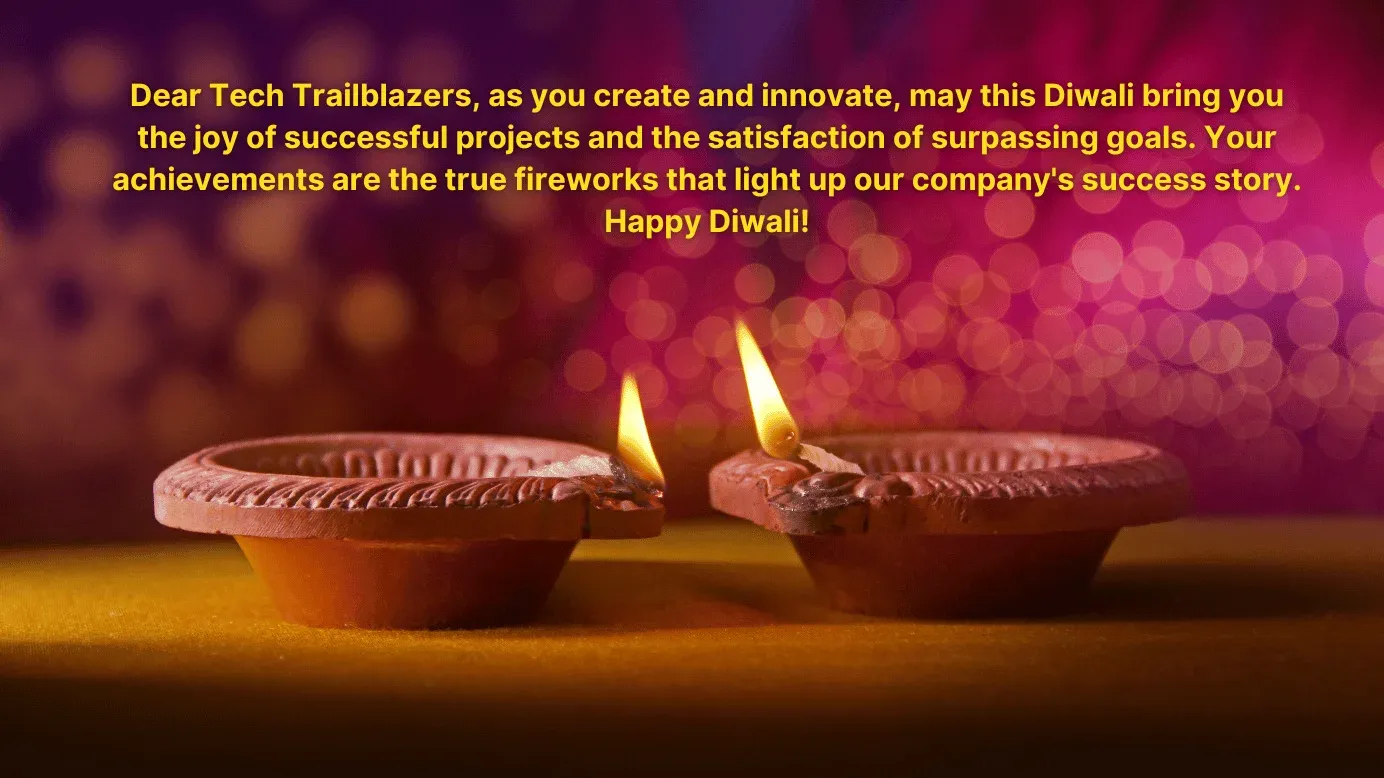 Diwali message for engineering and tech team 6