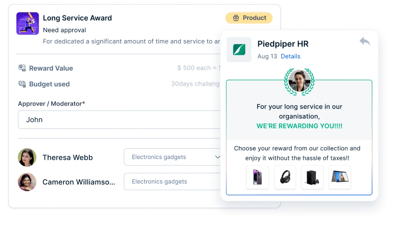Spot awards