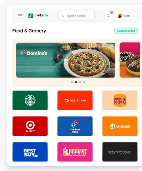 Food & Grocery giftcards