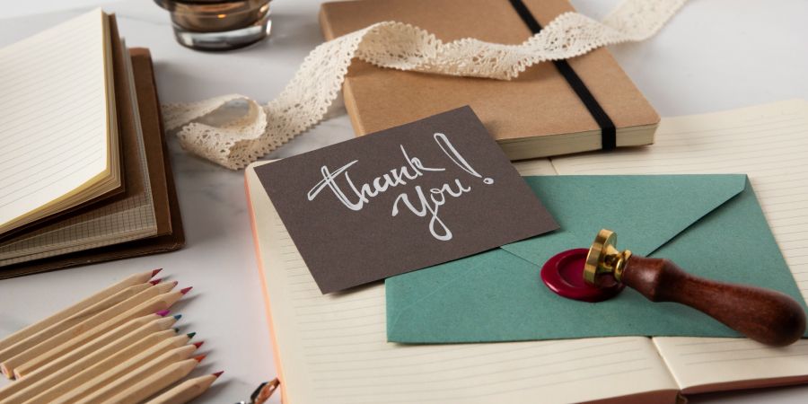 Dankeskarten als Thanksgiving-Geschenk für Lehrerinnen und Lehrer
