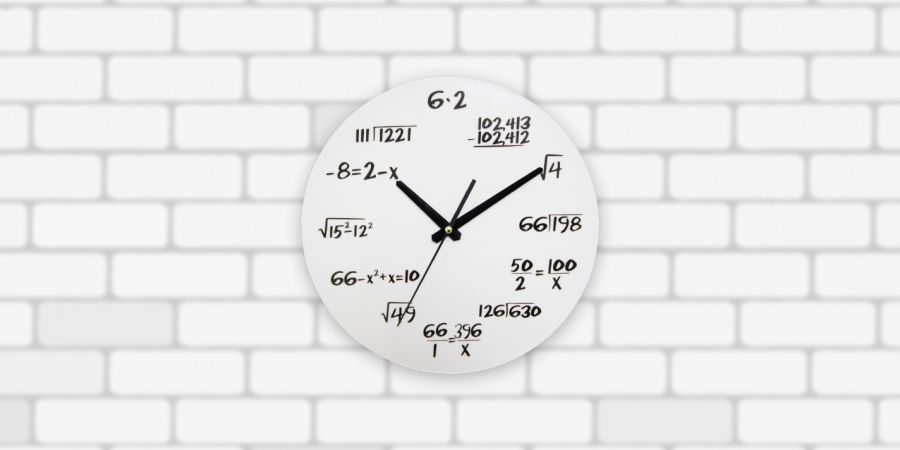 Mathe-Uhr als Thanksgiving-Geschenk für Lehrerinnen und Lehrer