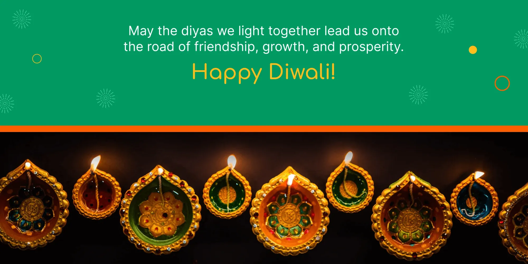 Frohe Diwali-Wünsche für Kunden