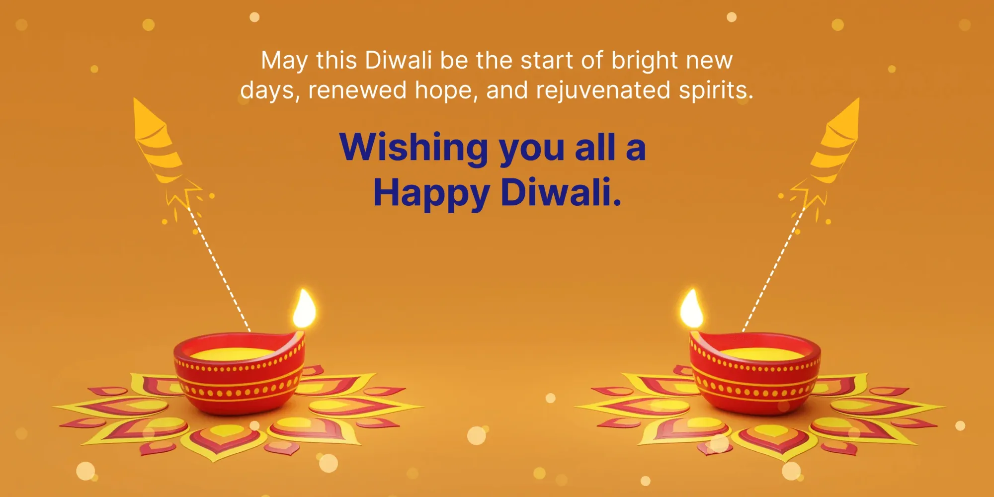 Ermutigende Diwali-Wünsche für Arbeitnehmer