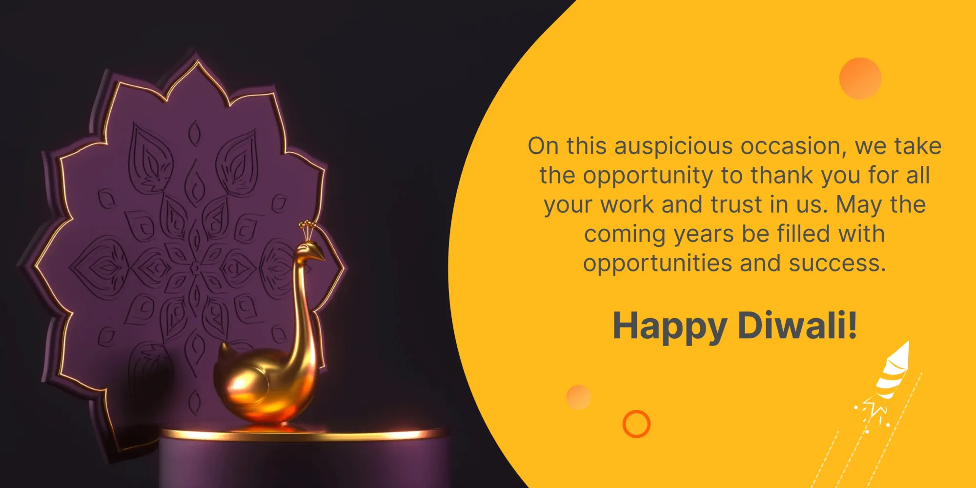 Einzigartige Diwali-Wünsche für Kunden