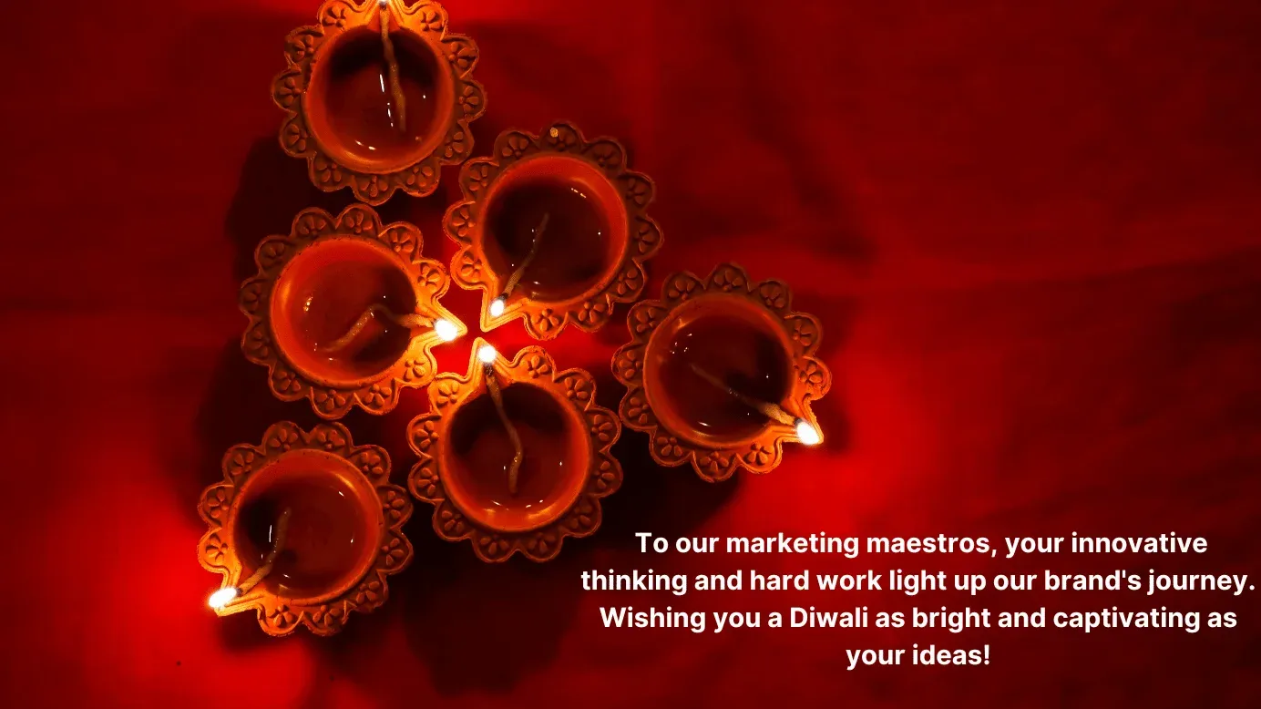 Diwali-Wünsche an das Marketingteam 3