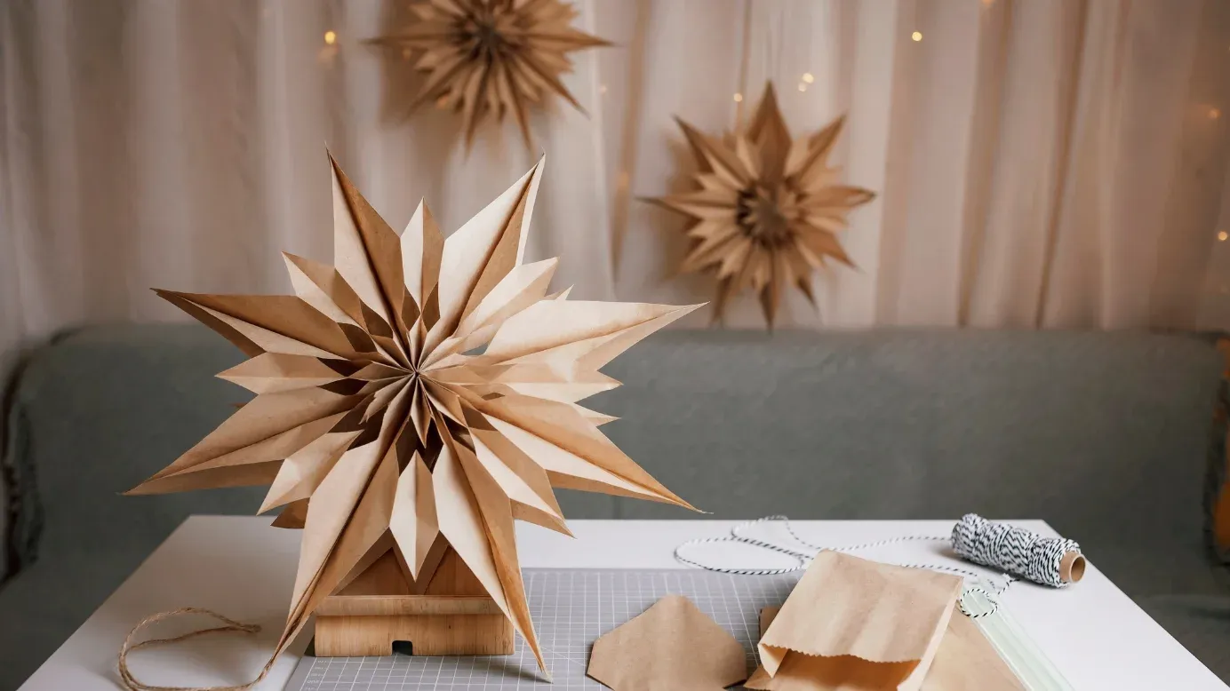 DIY paper snowflakes