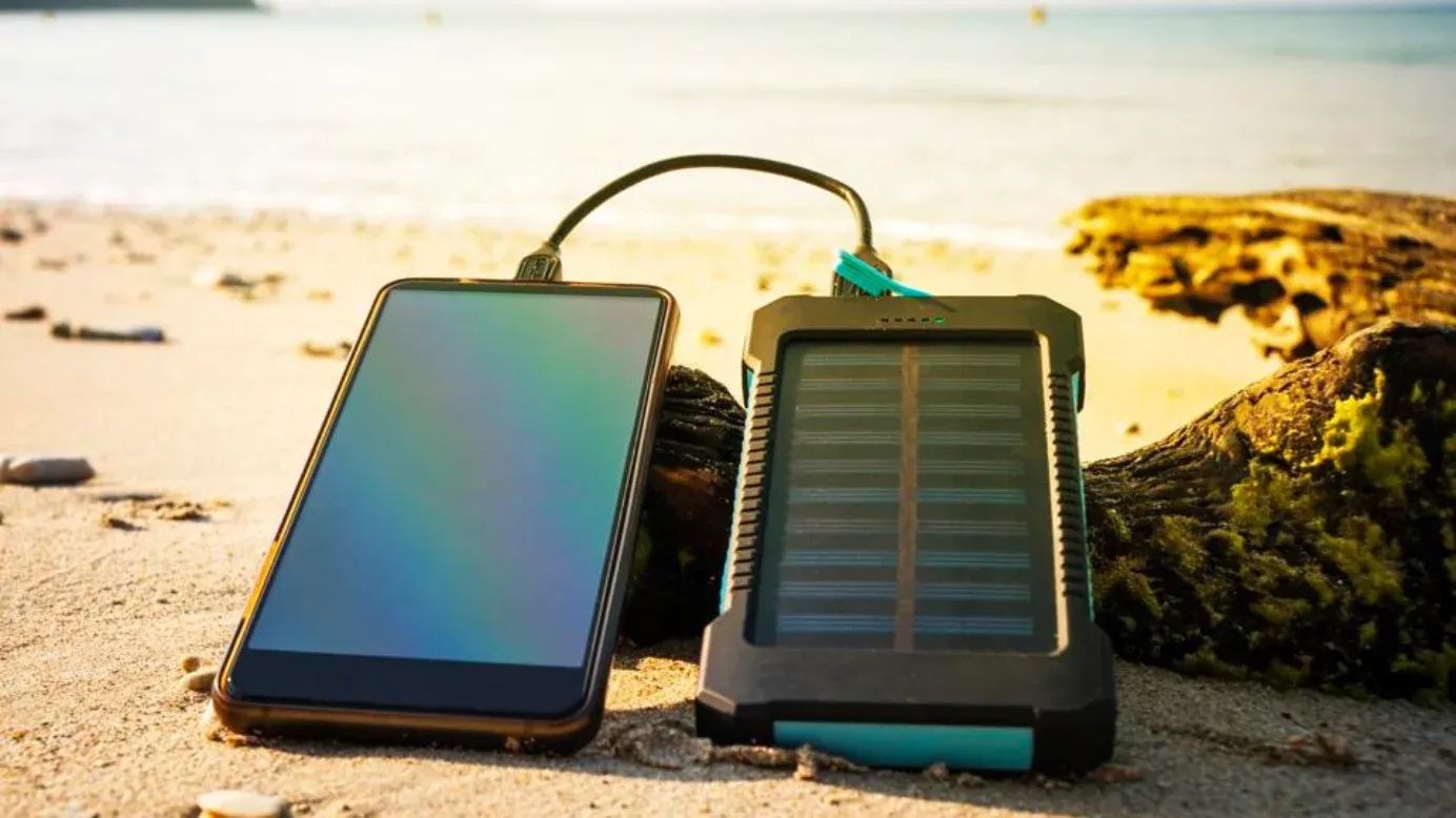 Solar-powered chargers