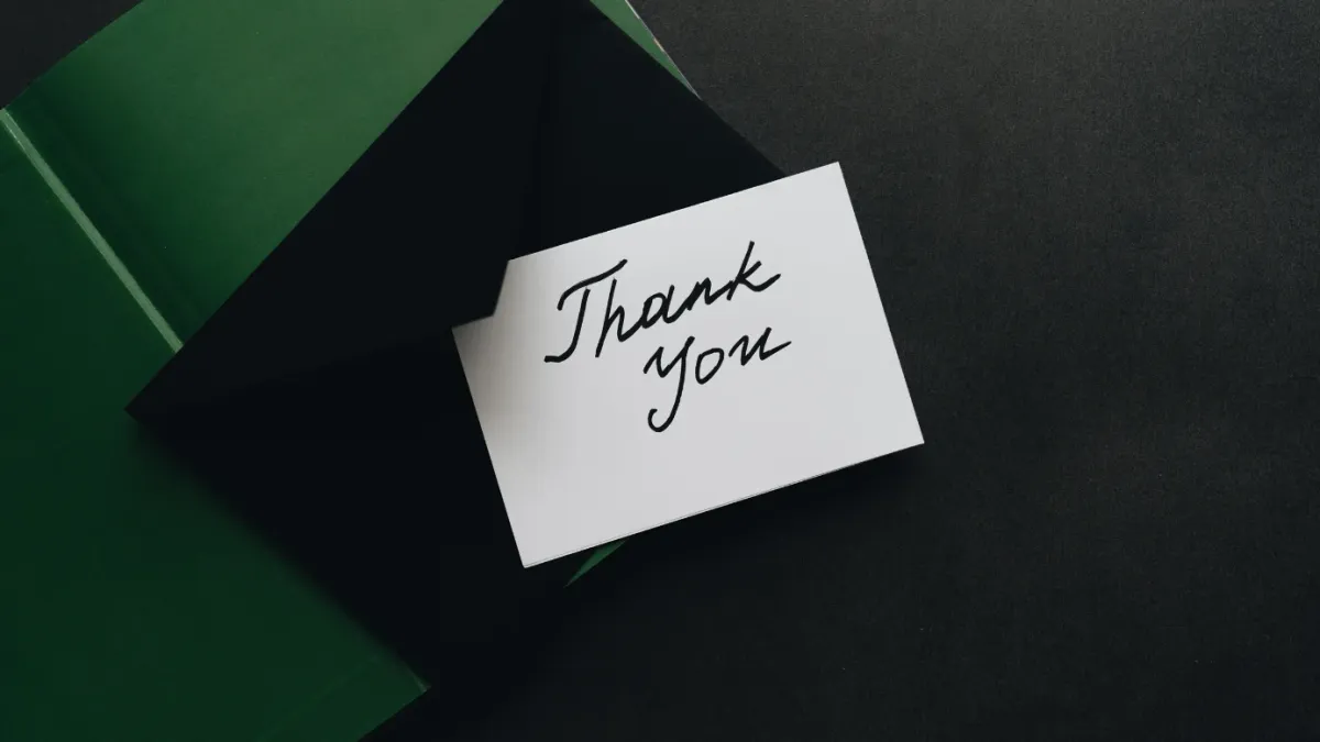 saying thank you for appreciation email