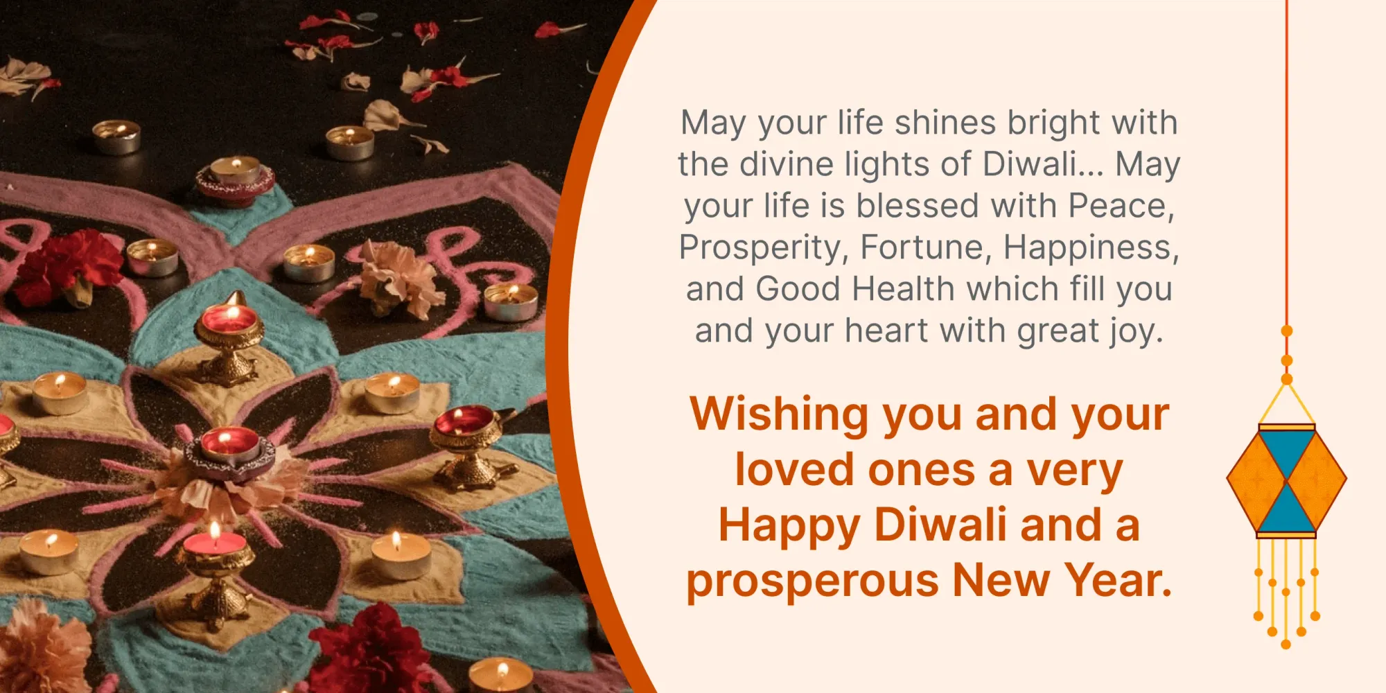 Vœux de Diwali et de Nouvel An pour les clients