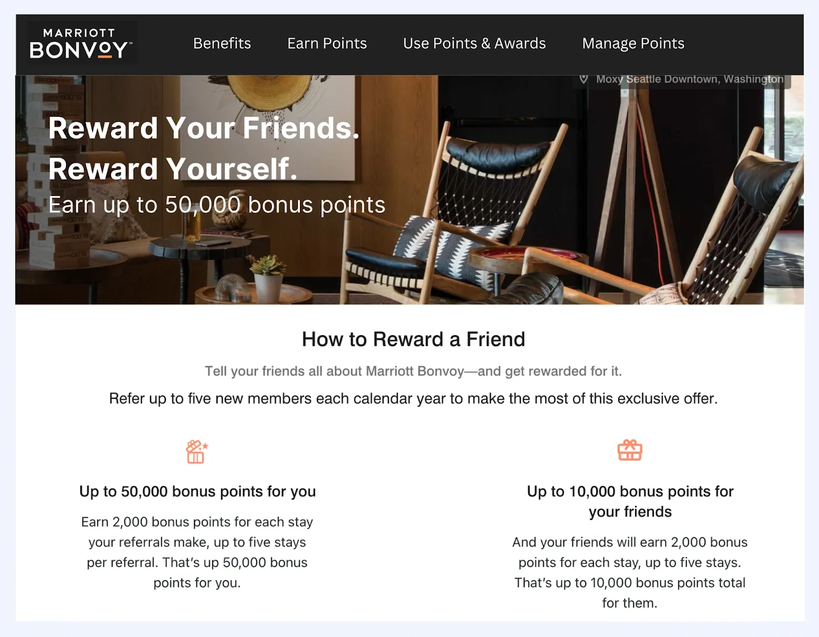 Programme de parrainage Bonvoy Brilliant de Marriott