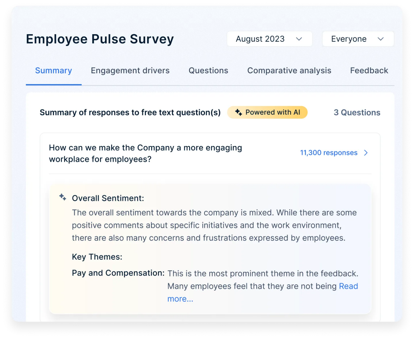Enquête sur l'état d'esprit des employés