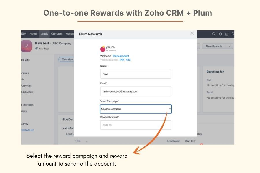 Kirim Hadiah satu-ke-satu dengan Zoho CRM + Plum