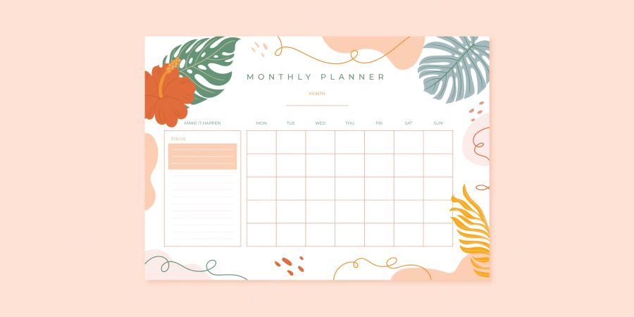 Monthly planners as a Thanksgiving Gift For Teachers