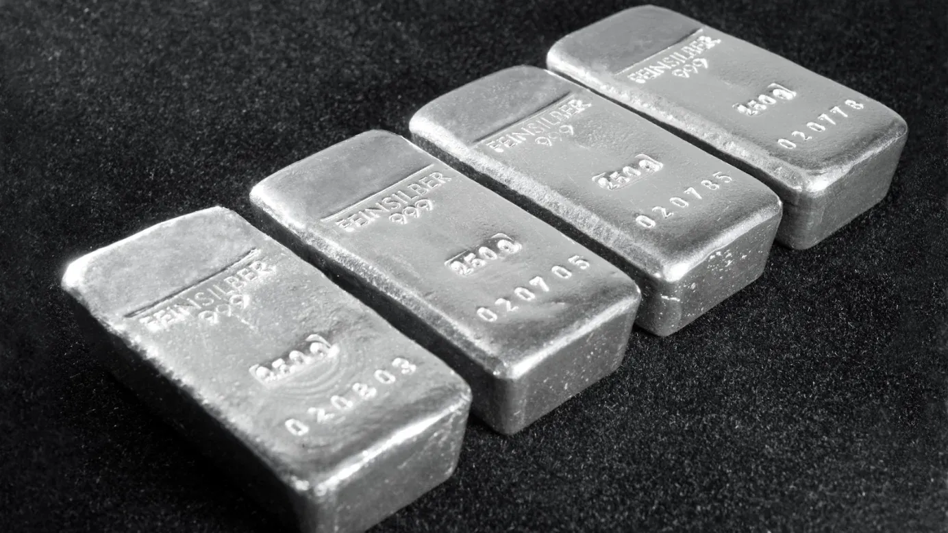 Pure silver ingots