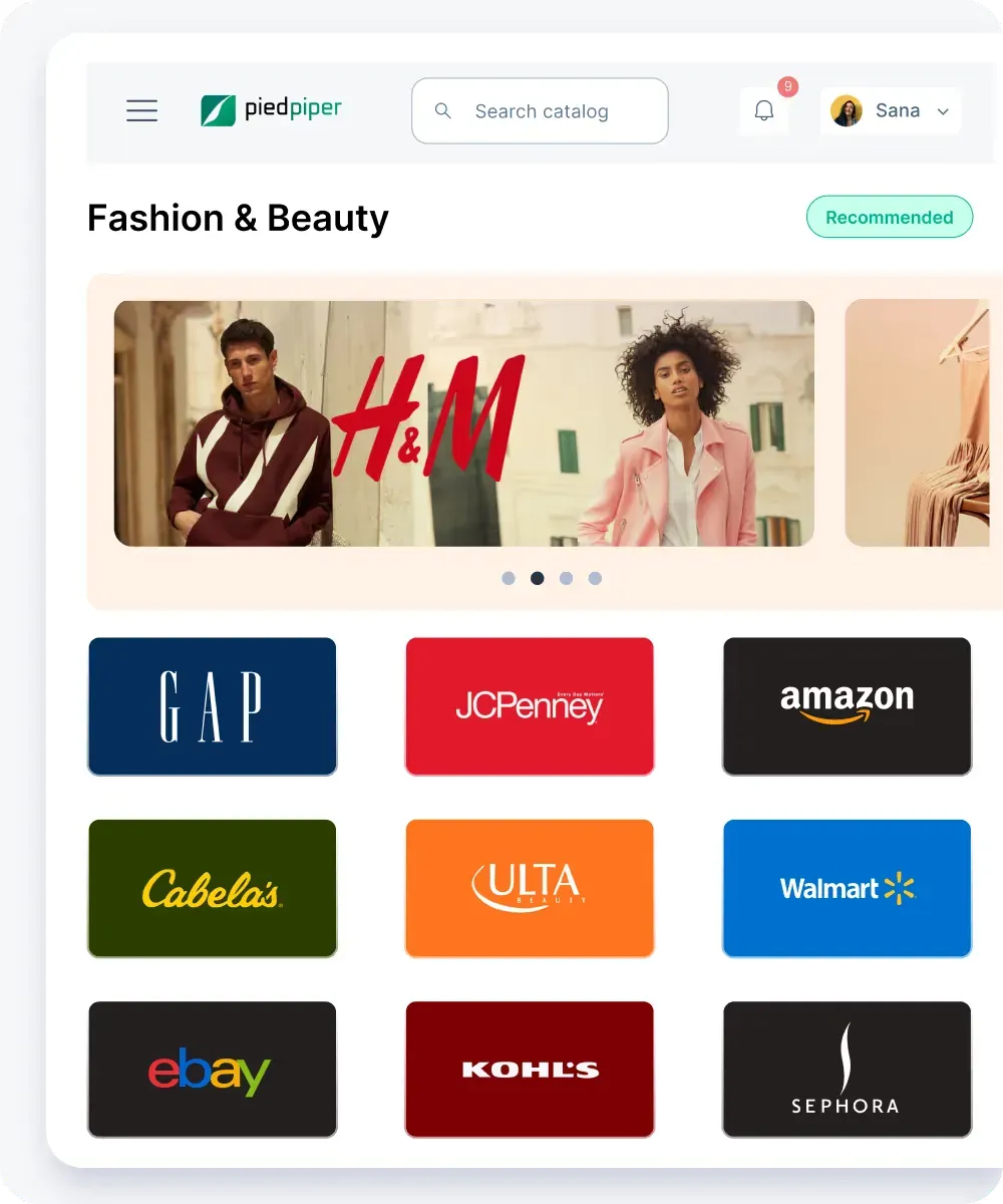 Fashion & beauty-Giftcards