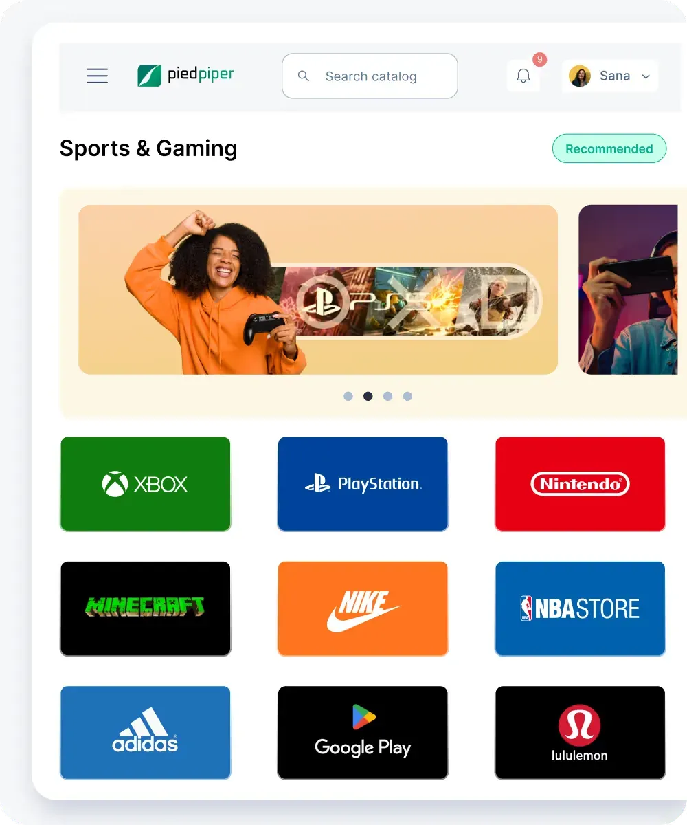 Sports & gaming-giftcards